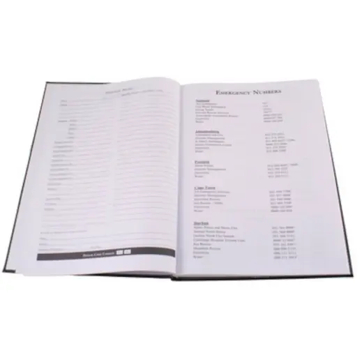 A5 Satin Diary - 2026 Emergency Numbers